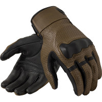 Rev'it New Heights Leather Gloves - Brown / Black