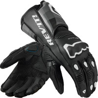 Rev'it Quantum 3 Leather Gloves - Black / White