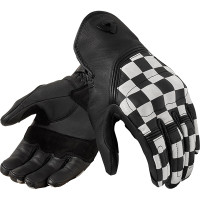 Rev'it Redhill Leather Gloves - White / Black