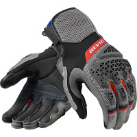 Rev'it Sand 5 Leather Gloves - Grey / Red