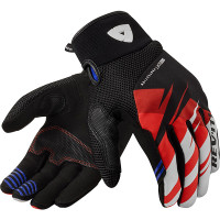 Rev'it Surge Textile Gloves - Black / Red