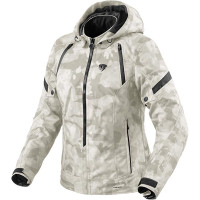 Rev'it Ladies Flare 3 H2O Textile Jacket - Camo Grey / White