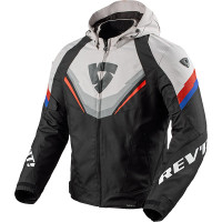 Rev'it Quantum 3 H2O Textile Jacket - Black / Light Grey