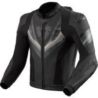 Rev'it Quantum 3 Pro Leather Jacket - Black / Anthracite