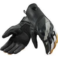 Rev'it Ladies Redhill Leather Gloves - Black / Ocher Yellow