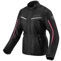 Rev'it Ladies Voltiac 2 Textile Jacket - Black / Fuchsia