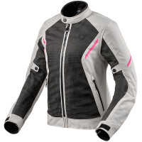 Rev'it Ladies Torque 2 H2O Textile Jacket - Black / Light Grey