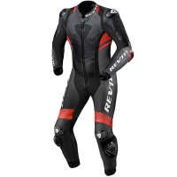 Rev'it Quantum 2 One Piece Leather Suit - Anthracite / Neon Red