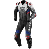 Rev'it Quantum 2 One Piece Leather Suit - White / Blue