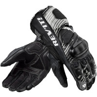 Rev'it Apex Leather Gloves - White / Black