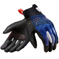 Rev'it Kinetic Leather Gloves - Blue / Black