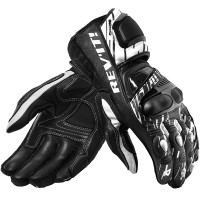 Rev'it Quantum 2 Leather Gloves - White / Black