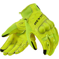 Rev'it Ritmo Leather Gloves - Neon Yellow