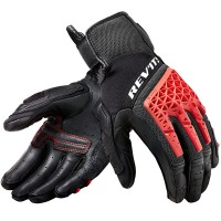 Rev'it Sand 4 Leather Gloves - Black / Red