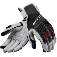 Rev'it Sand 4 Leather Gloves - Light Grey / Black