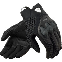 Rev'it Veloz Leather Gloves - Black