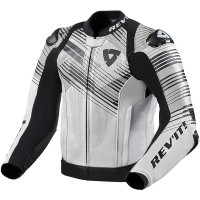 Rev'it Apex Leather Jacket - White / Black