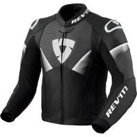 Rev'it Argon 2 Leather Jacket - Black / White