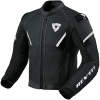 Rev'it Matador Leather Jacket - Black / White