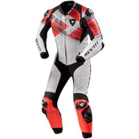 Rev'it Apex One Piece Leather Suit - White / Black