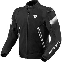 Rev'it Control Air H2O Textile Jacket - Black / White