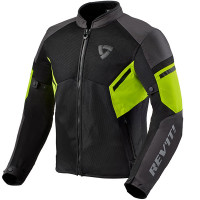 Rev'it GT-R Air 3 Textile Jacket - Black / Neon Yellow