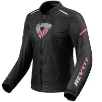 Rev'it Ladies Sprint H2O Textile Jacket - Black / Pink