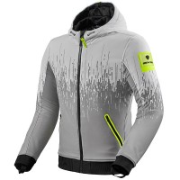 Rev'it Quantum 2 WB Textile Jacket - Light Grey / Neon Yellow