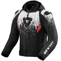 Rev'it Quantum 2 H2O Textile Jacket - Black / White