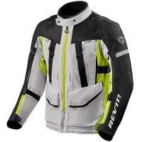 Rev'it Sand 4 H2O Textile Jacket - Silver / Neon Yellow