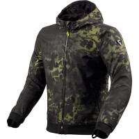 Rev'it Saros WB Textile Jacket - Black / Dark Green