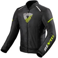 Rev'it Sprint H2O Textile Jacket - Black / Neon Yellow