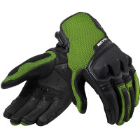 Rev'it Duty Leather Gloves - Black / Neon Yellow