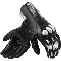 Rev'it Metis 2 Leather Gloves - Black / White