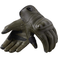 Rev'it Monster 3 Leather Gloves - Dark Green