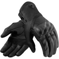 Rev'it Redhill Leather Gloves - Black / Grey