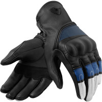 Rev'it Redhill Leather Gloves - White / Blue