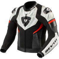 Rev'it Hyperspeed 2 Air Leather Jacket - Black / White