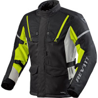 Rev'it Horizon 3 H2O Textile Jacket - Black / Neon Yellow