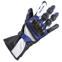 Richa Ravine Leather Gloves - Black / Blue