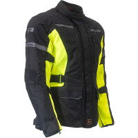 Richa Phantom Prime Textile Jacket - Black / Fluo Yellow