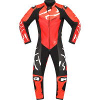 Richa Stradale GP One Piece Leather Suit - Blood Red / White