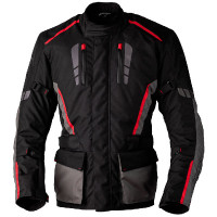 RST Axiom Plus Airbag CE Textile Jacket - Black / Grey / Red 