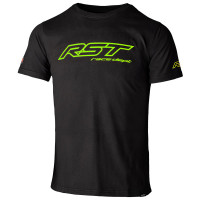 RST Race Dept Logo T-Shirt - Black / Flo Green