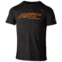 RST Race Dept Logo T-Shirt - Black / Flo Orange