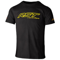 RST Race Dept Logo T-Shirt - Black / Flo Yellow