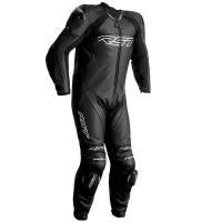 RST Kids Tractech Evo 4 CE One Piece Leather Suit - Black / Black