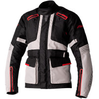 RST Ladies Endurance CE Textile Jacket - Black / Silver / Red 