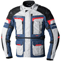 RST Ladies Pro Series Adventure-X CE Textile Jacket - Silver / Blue / Red 