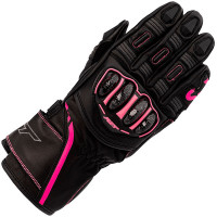 RST Ladies S-1 CE Gloves - Black / Neon Pink 